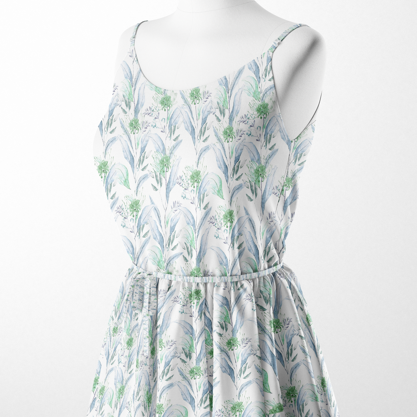 Leaf Press Digital Printed Fabric