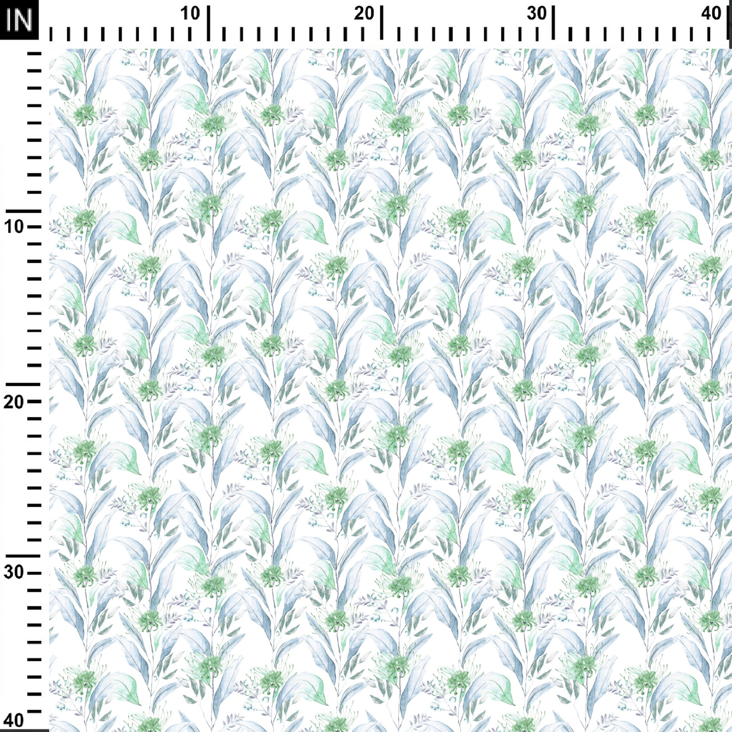 Leaf Press Digital Printed Fabric