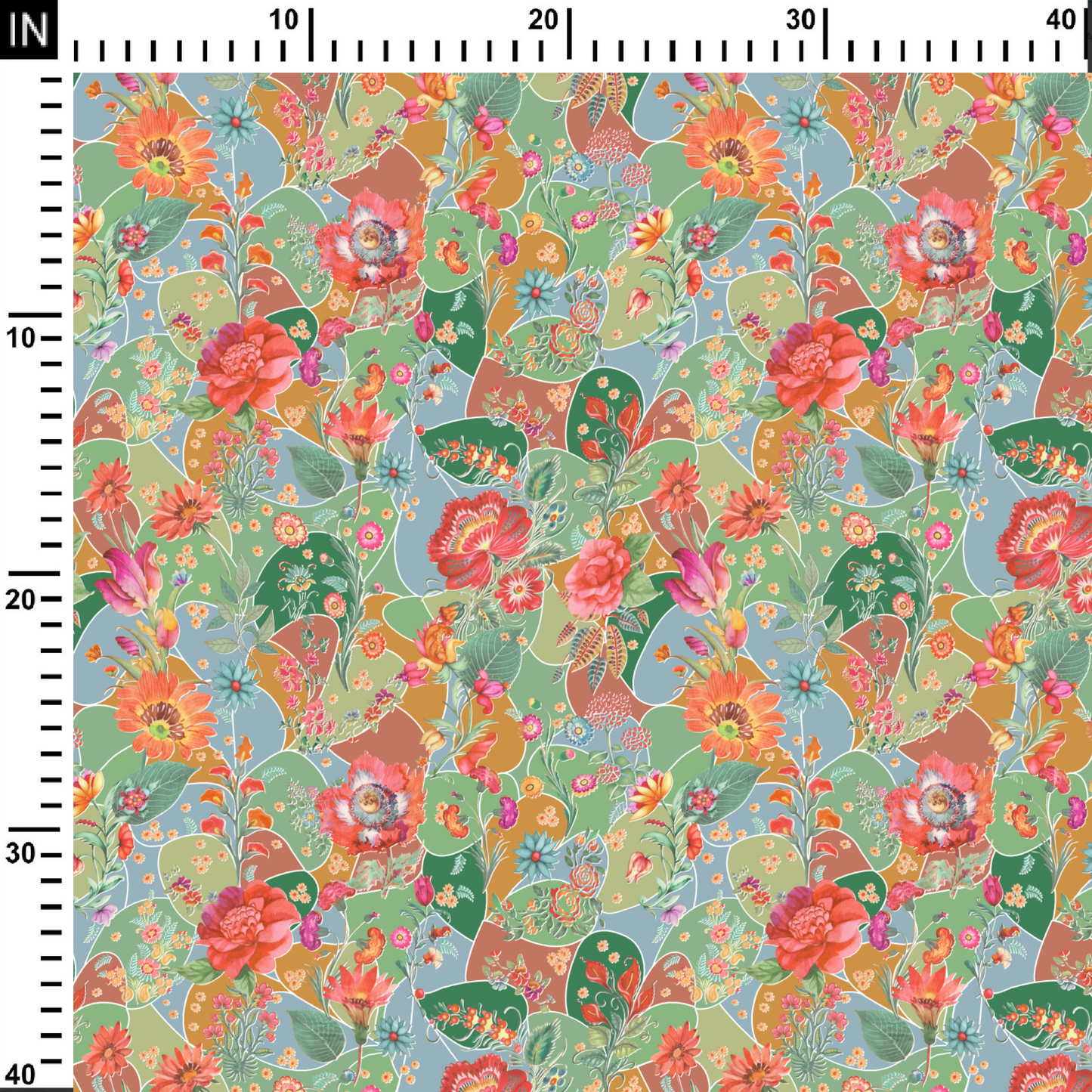 Little Magnolia Digital Printed Fabric