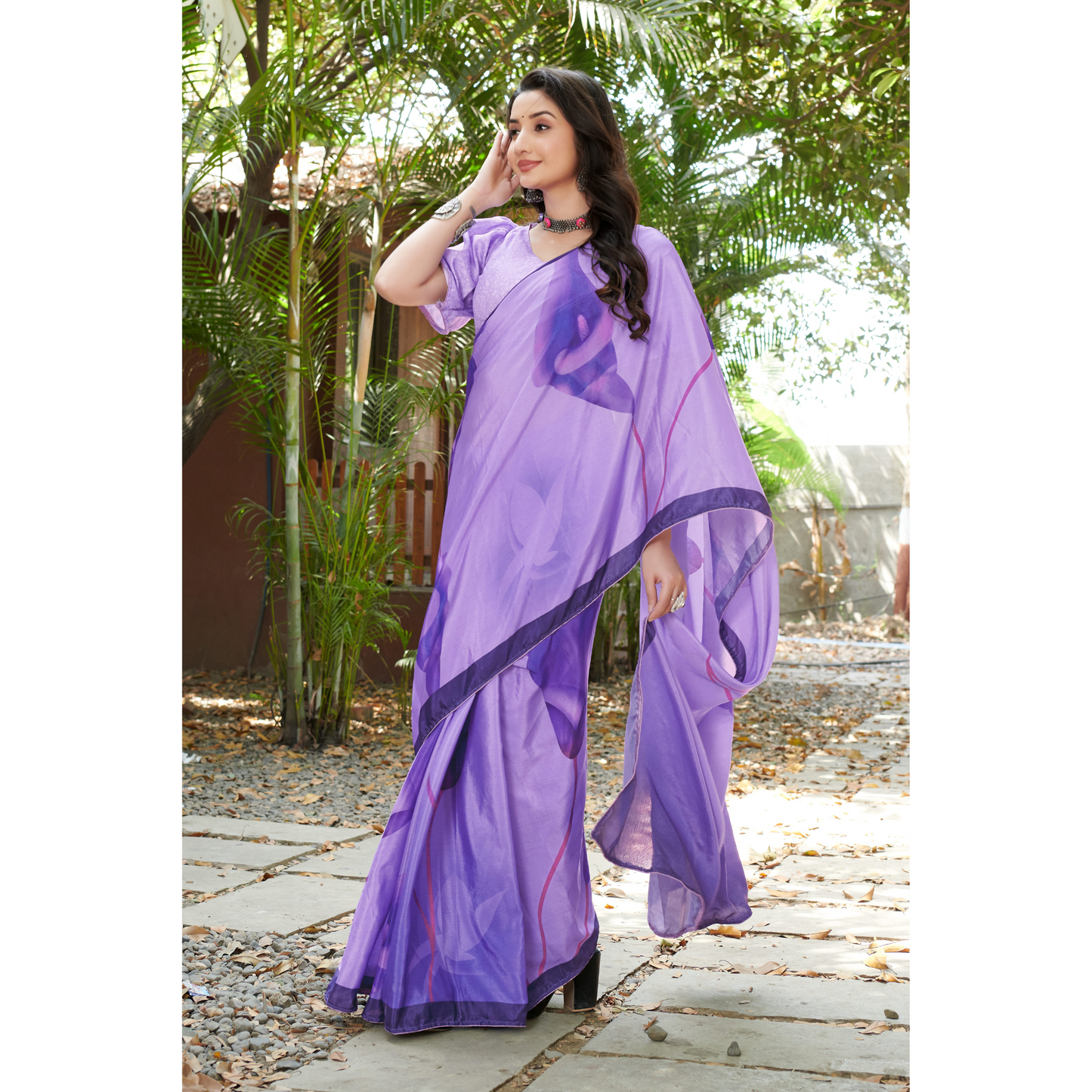 Floral Printed Saree