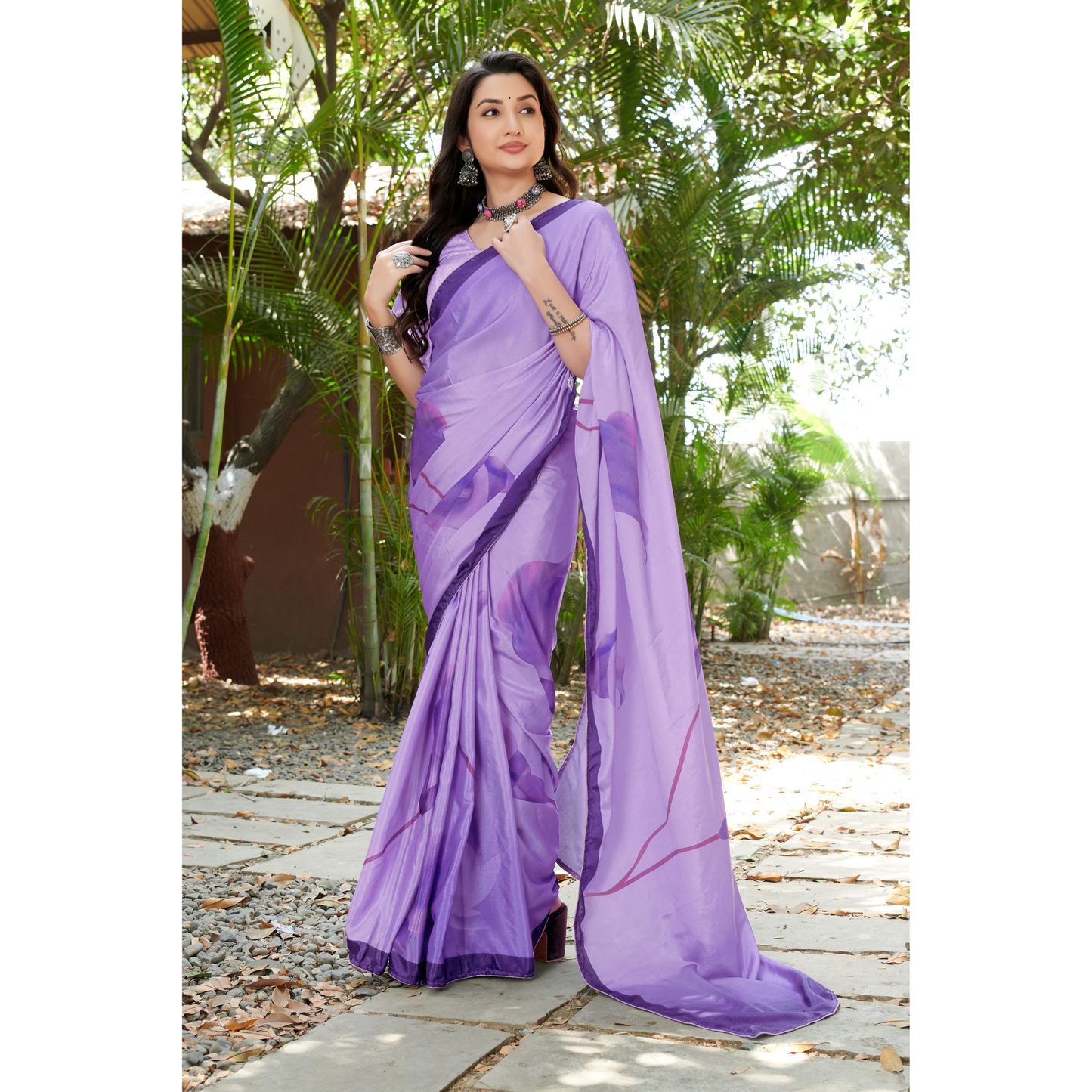 Floral Printed Saree