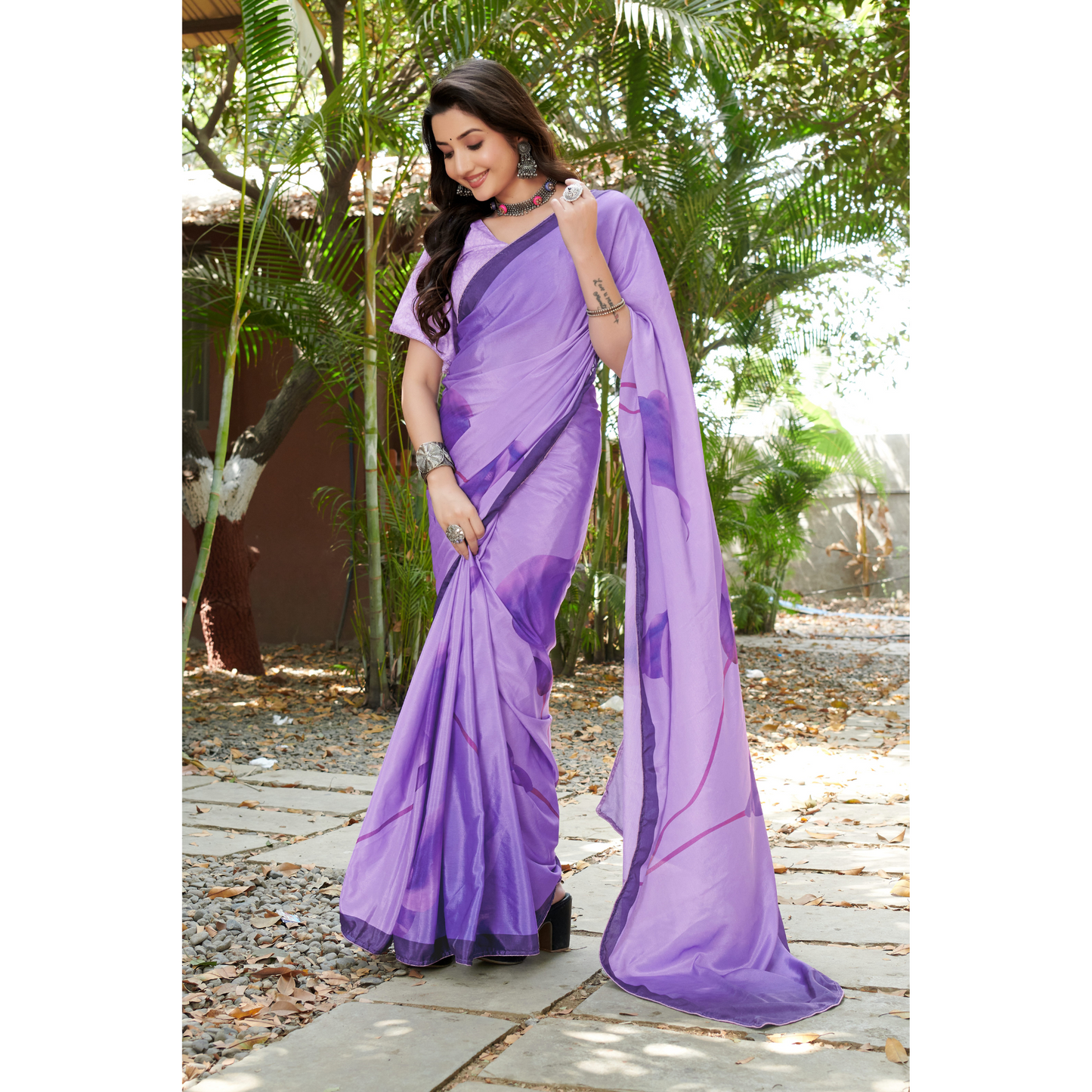 Floral Printed Saree