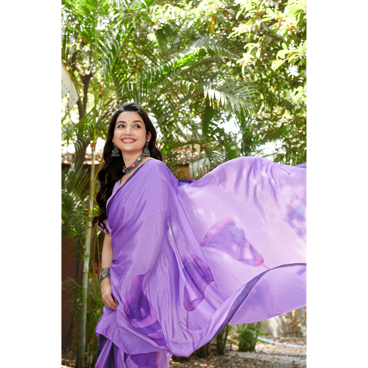 Floral Printed Saree