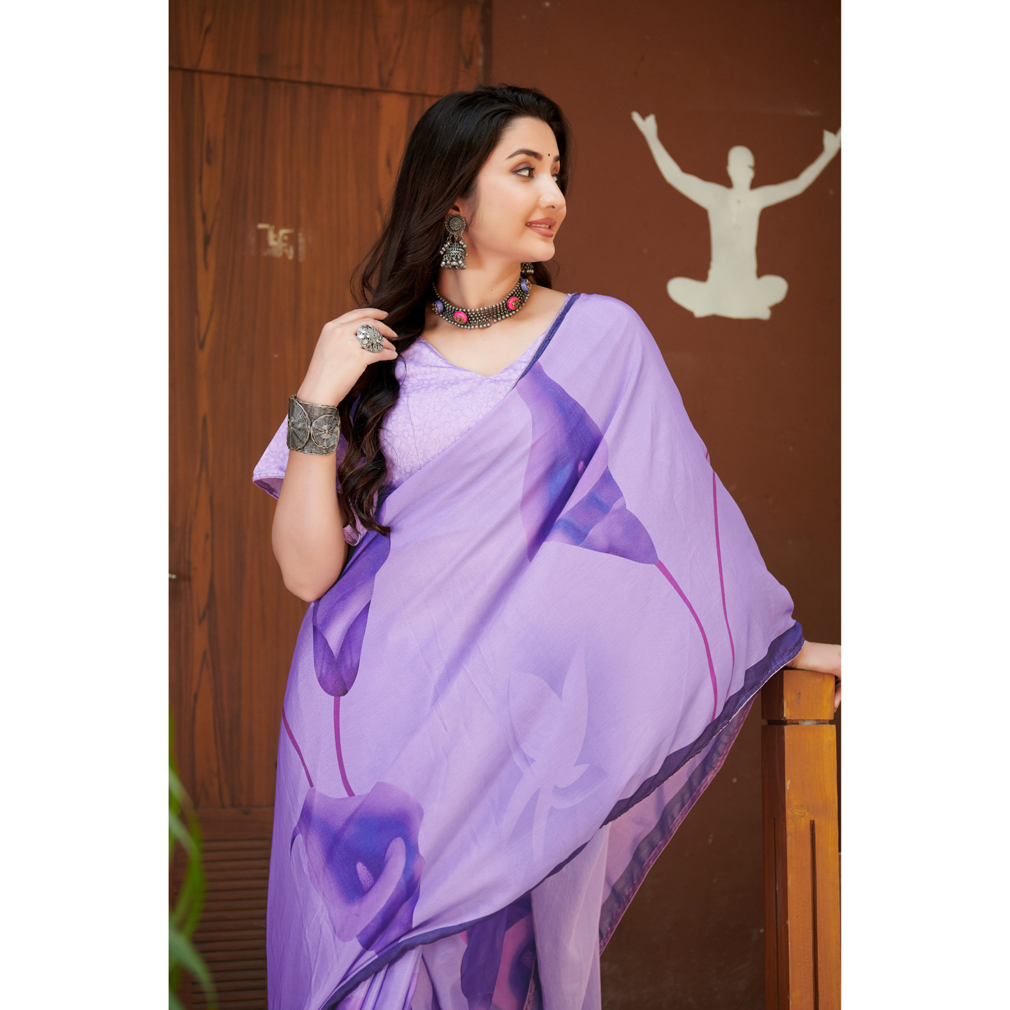 Floral Printed Saree
