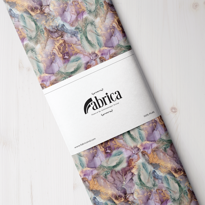 Grandeur Abstract Digital Printed Fabric