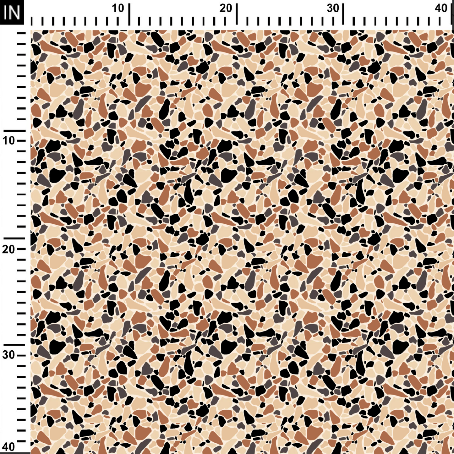 Terrazzo Texture Pattern Digital Printed Fabric