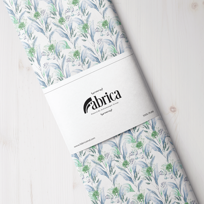 Leaf Press Digital Printed Fabric