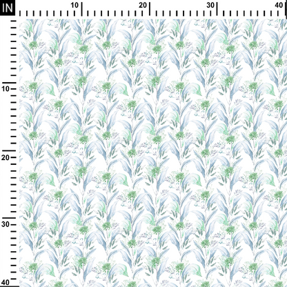 Leaf Press Digital Printed Fabric