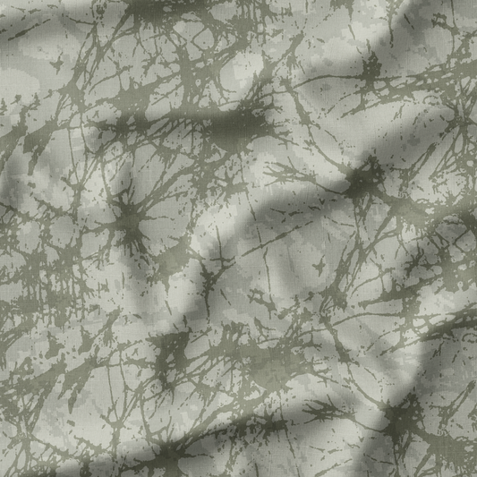 Stately Batik Manor Digital Printed Fabric