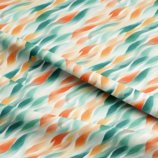 Multi Pastel Color Abstract Texture Digital Printed Fabric